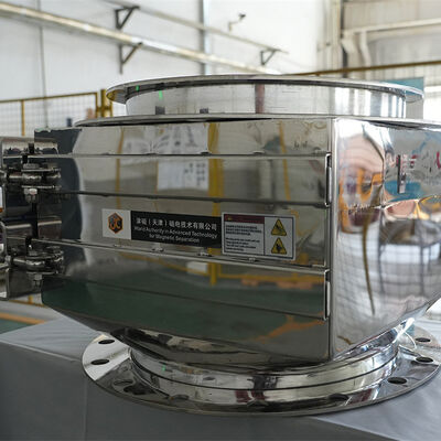 Máy tách từ tính vĩnh cửu tự làm sạch độ dốc cao với động cơ khí nén để loại bỏ sắt liên tục